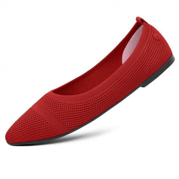 Giesswein | Eco Ballerinas Pointy 2.0 | Flammenrot Giesswein | Eco Ballerinas Pointy 2.0 | Flammenrot